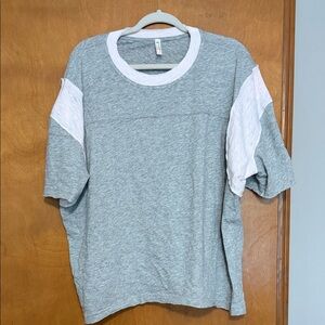 Free People Movement Gray and light pink Shirt